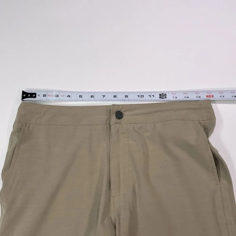 Faherty All Day 9” Shorts Men’s 31 (M. 32) Biege Belt Loops Drawstring Golf